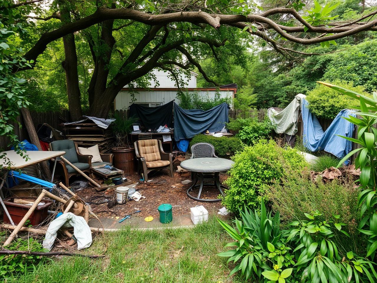 Before: Yard & Debris